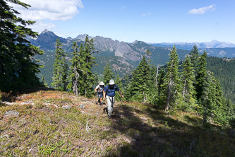 Back on Mt Margaret's east summit