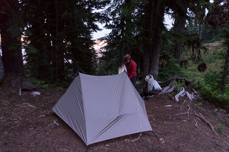 Camp near Pumice Creek