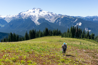 Glacier Peak from near the summit of Liberty Cap