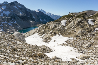 Unnamed lake below High Pass