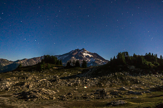 Glacier Peak by moonlight