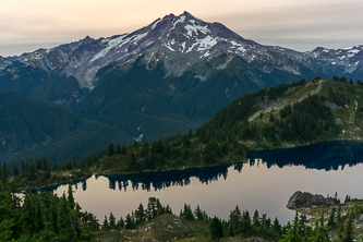 Glacier Peak over Lake Byrne