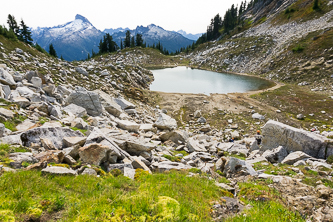 Sunup Lake and Sloan Peak