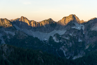 The Tooth, Hemlock Peak, and Bryant Peak
