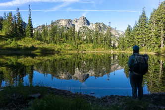 Chair Peak over 4,240' tarn