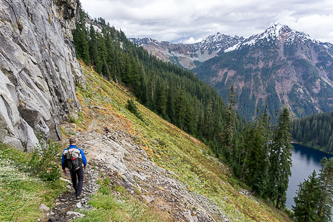 The PCT above Alaska Lake