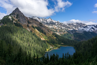 Huckleberry Mountain over Joe Lake