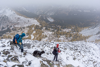 On Switchback's north ridge