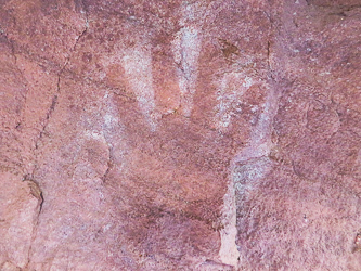 Handprint pictograph