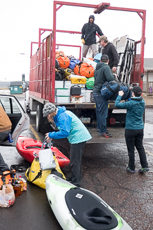 Loading the PRO Outfitter's truck in Flagstaff