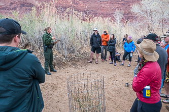 Listening to the pre-launch ranger talk