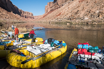 Unloading at Soap Creek Camp