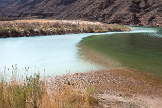 The confluence of the Little Colorado River and the Colorado River