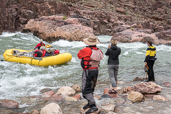 Charlie pulling through Bedrock Rapid