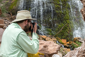 Andrew capturing Thunder Spring Falls