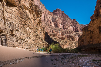 Debris fan at the mouth of Tuckup Canyon