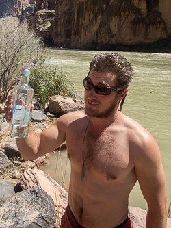 Bryant & the tequila on Tequila Beach