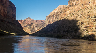 A party of two kayakers