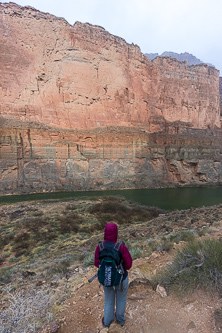 Hiking up Saddle Canyon