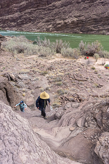 Hiking up the trail to The Tabernacle