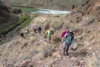 Hiking up Thunder River Trail