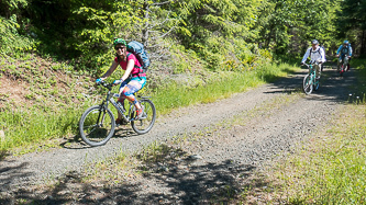 Riding up Mt Jupiter Road