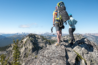 On the summit of Davis Peak Central