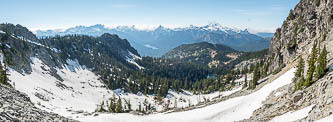 Snoqualmie Range over Lake Terence