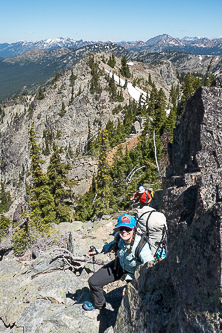 Nearing the summit of Davis Peak North