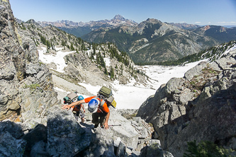 The 6,280' notch north of Davis Pk Central