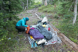 Camp on the ridge between Miller Pk & Freedom Pk