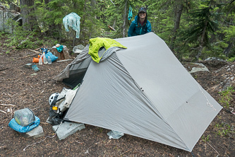 Camp around 5,800' on the Davis Peak Trail