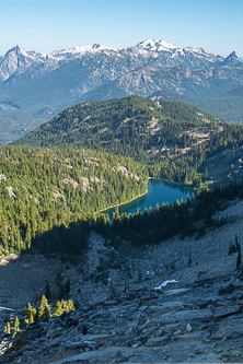 Lake Terence from our breakfast spot on Davis Peak's central summit