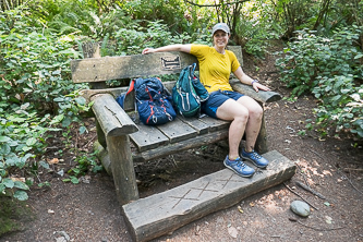 On the summit of Wilderness Peak