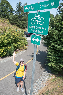 The start of the Mountains to Sound Greenway Trail