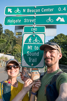 The end of the Mountains to Sound Greenway Trail