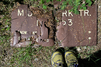Old Middle Fork Trail sign
