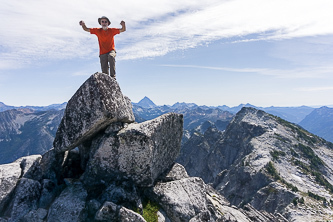 On the summit of Granite Mountain