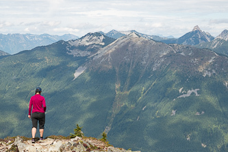 Granite Mountain from the summit of Silver Peak