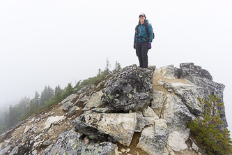 On the summit of Labyrinth Mountain