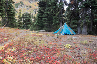 Camp near Lake Mary