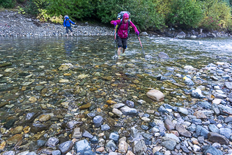 A ford of the Chiwawa River right at the trailhead