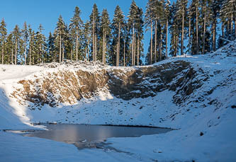 Gravel pit pond