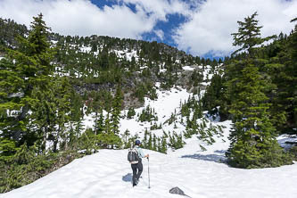 The 4,500' basin at the end of the trail