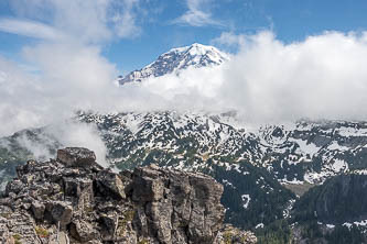 Mount Rainier from the summit of Second Mother Mountain