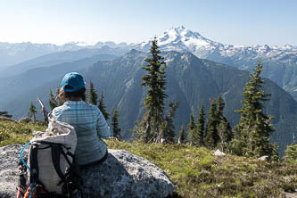 Glacier Peak from Sulphur Mountain