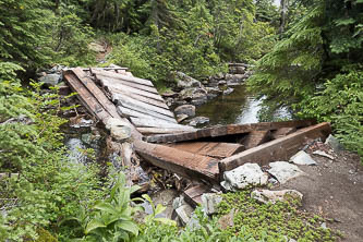 Bridge over the Waptus River headwaters