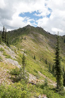 Sub-summits of Doughgob Mountain, which I traversed over.