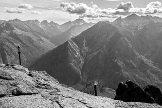 Mount Stuart and Cashmere Mountain from the Icicle Ridge lookout site