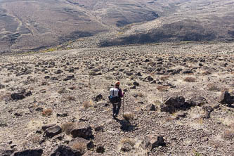 Descending to the confluence of Bryant Creek and Little Bohinkleman Creek